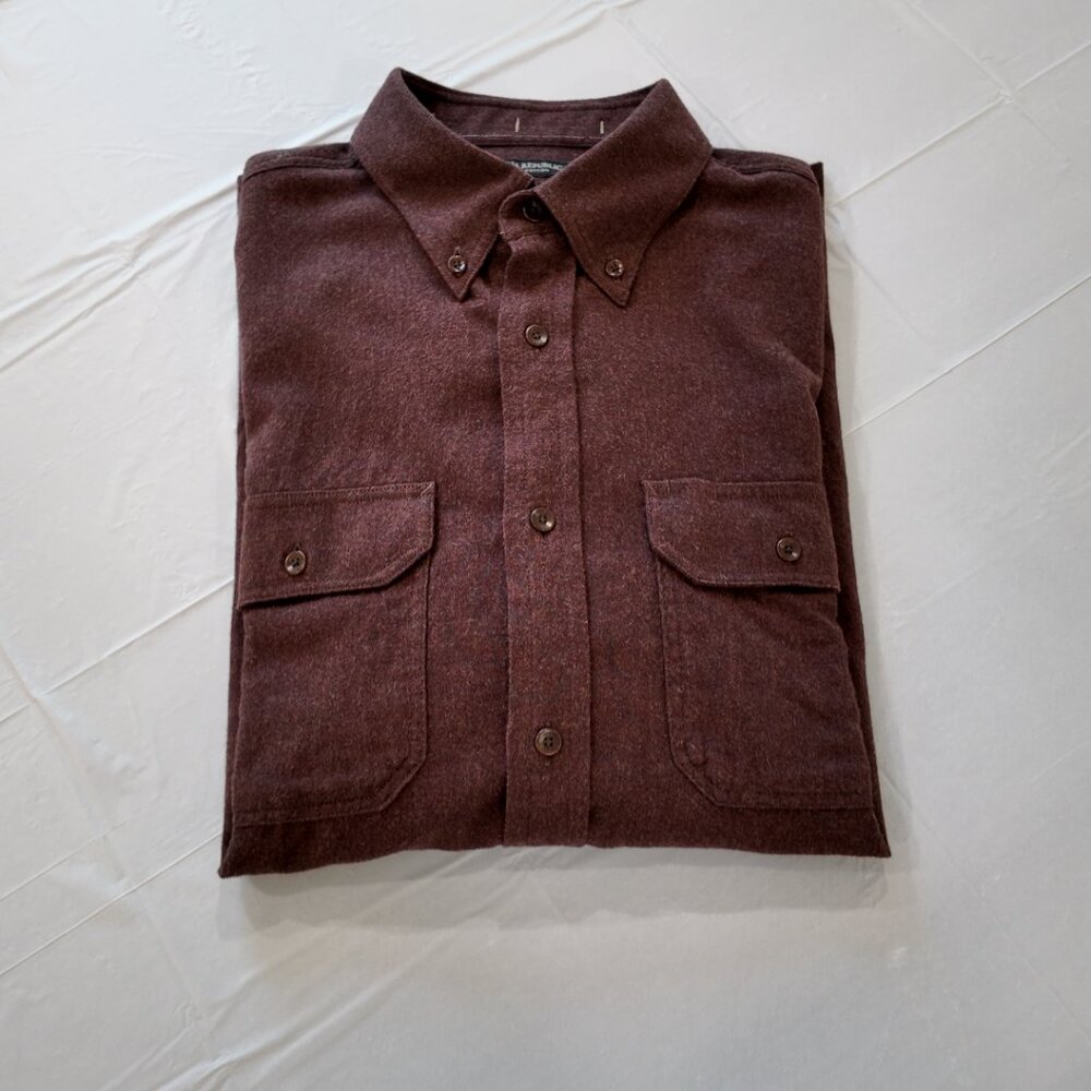 Banana Republic | Men's Untucked Flannel Shirt | Size Large - Picture 6 of 11